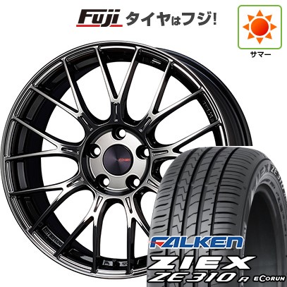 【新品国産車用5穴100】 夏タイヤ ホイール4本セット 225/55R18 ファルケン ジークス ZE310R エコラン(限定) ENKEI エンケイ PerformanceLine PFM1 フジオリジナルカラー 7.5J 18インチ(送料無料)