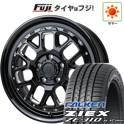 【新品国産車用5穴114.3】 夏タイヤ ホイール4本セット 225/65R17 ファルケン ジークス ZE310R エコラン(限定) ホットスタッフ バークレイハードロック ヒューロン 7J 17インチ(送料無料)