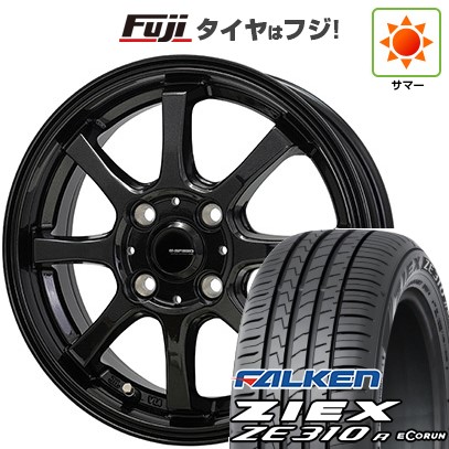 【新品国産車用4穴100】 夏タイヤ ホイール4本セット 195/50R16 ファルケン ジークス ZE310R エコラン(限定) ホットスタッフ ジースピード G-08 6J 16インチ(送料無料)|フジ スペシャルセレクション