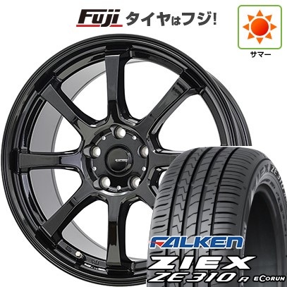 【新品国産車用5穴114.3】 夏タイヤ ホイール4本セット 215/45R18 ファルケン ジークス ZE310R エコラン(限定) ホットスタッフ ジースピード G-08 7J 18インチ(送料無料)