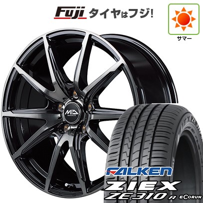 【新品国産車用5穴114.3】 夏タイヤ ホイール4本セット 225/65R17 ファルケン ジークス ZE310R エコラン(限定) MID WHEELS DR-02 7J 17インチ(送料無料)｜フジ スペシャルセレクション