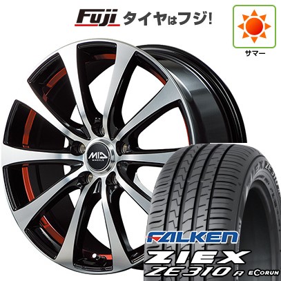 【新品国産車用5穴114.3】 夏タイヤ ホイール4本セット 225/65R17 ファルケン ジークス ZE310R エコラン(限定) MID WHEELS RX-01 17インチ(送料無料)