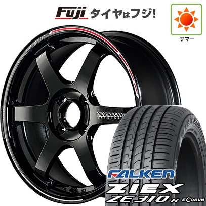 【新品国産車用4穴100】 夏タイヤ ホイール4本セット 185/65R15 ファルケン ジークス ZE310R エコラン(限定) RAYS レイズ ボルクレーシング TE37 ソニック TIME ATTACK EDITION 6J 15インチ(送料無料)|フジ スペシャルセレクション