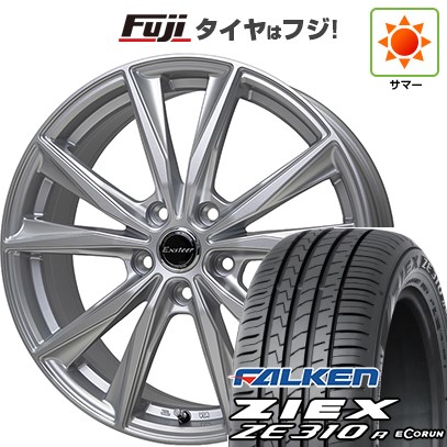 【新品国産車用5穴114.3】 夏タイヤ ホイール4本セット 215/45R18 ファルケン ジークス ZE310R エコラン(限定) ホットスタッフ エクスターST 7J 18インチ(送料無料)