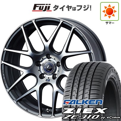 【新品国産車用5穴114.3】 夏タイヤ ホイール4本セット 225/65R17 ファルケン ジークス ZE310R エコラン(限定) WEDS ウェッズ レオニス NAVIA 06 7J 17インチ(送料無料)
