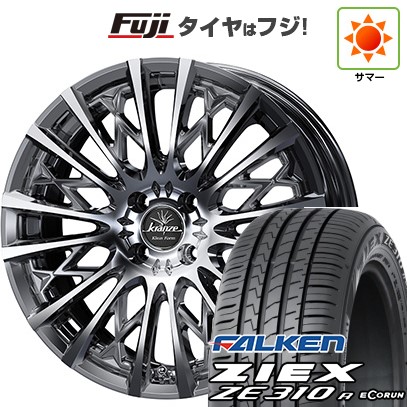 【新品国産車用4穴100】 夏タイヤ ホイール4本セット 195/45R16 ファルケン ジークス ZE310R エコラン(限定) WEDS ウェッズ クレンツェ シュリット 855EVO 6J 16インチ(送料無料)｜フジ スペシャルセレクション