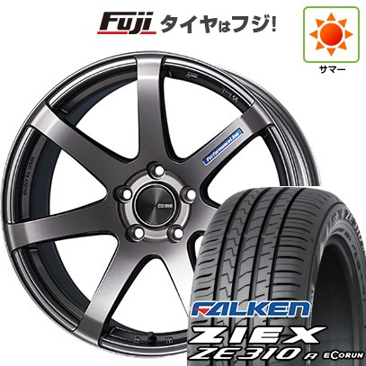 【新品国産車用5穴114.3】 夏タイヤ ホイール4本セット 225/55R18 ファルケン ジークス ZE310R エコラン(限定) ENKEI エンケイ PerformanceLine PF07 7J 18インチ(送料無料) 107,360円