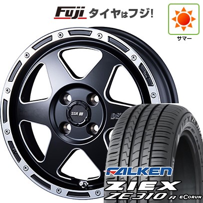 【新品国産車用4穴100】 夏タイヤ ホイール4本セット 195/55R16 ファルケン ジークス ZE310R エコラン(限定) SSR ディバイド TR-6 6.5J 16インチ(送料無料)