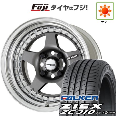 【新品国産車用4穴100】 夏タイヤ ホイール4本セット 205/45R17 ファルケン ジークス ZE310R エコラン(限定) WORK ワーク マイスター CR01 7J 17インチ(送料無料)
