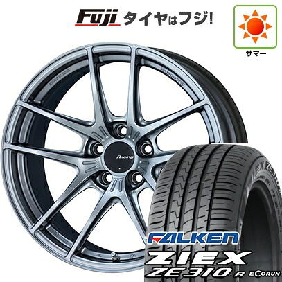 【新品国産車用5穴114.3】 夏タイヤ ホイール4本セット 215/40R18 ファルケン ジークス ZE310R エコラン(限定) ENKEI エンケイ Racing NVR5 7.5J 18インチ(送料無料)|フジ スペシャルセレクション