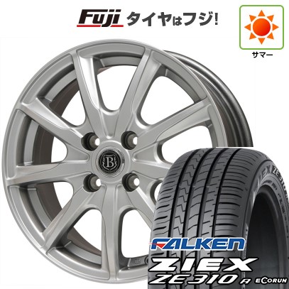 【新品国産車用5穴100】 夏タイヤ ホイール4本セット 225/40R18 ファルケン ジークス ZE310R エコラン(限定) ブランドルライン ボレアノ9 メタリックグレー 7.5J 18インチ(送料無料)