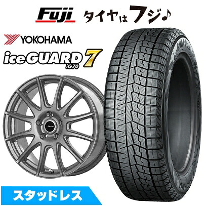 【新品】40系アルファード/ヴェルファイア スタッドレスタイヤ ホイール4本セット 225/65R17 ヨコハマ アイスガード7 セブンIG70 テクノピア カリテス S12 トヨタ・レクサス車専 7J 17インチ(送料無料)