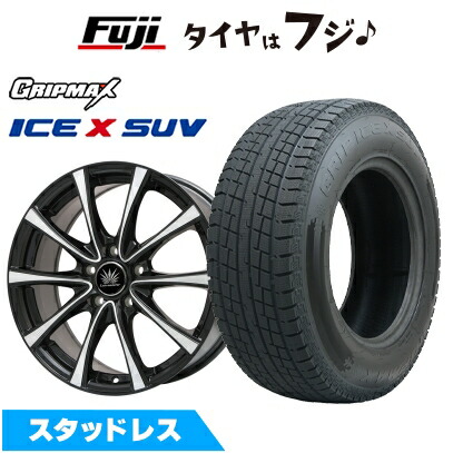 【新品】30系アルファード/ヴェルファイア等 スタッドレスタイヤ ホイール4本セット 215/65R16 グリップマックス アイスX SUV BSW ブラックサイドウォール(限定) プレミックス アマルフィV Jr(ブラックポリッシュ) 6.5J 16インチ(送料無料)