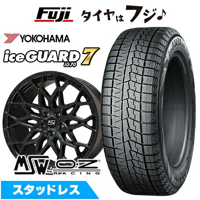 【新品】CX-60/CX-80 スタッドレスタイヤ ホイール4本セット 235/50R20 ヨコハマ アイスガード7 セブンIG70 MSW by OZ Racing MSW 51(グロスブラック) 8.5J 20インチ(送料無料)