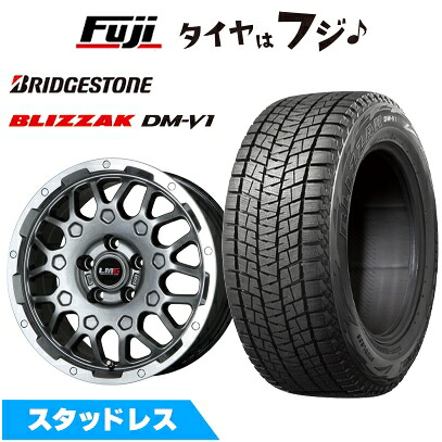 【新品】輸入車用 レネゲード スタッドレスタイヤ ホイール4本セット 215/65R16 ブリヂストン ブリザック DM-V1 レアマイスター LMG MS-9W ガンメタリムポリッシュ 6.5J 16インチ(送料無料)