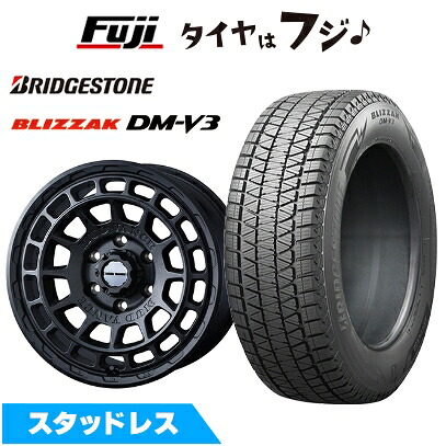 【新品】FJクルーザー スタッドレスタイヤ ホイール4本セット 265/70R17 ブリヂストン ブリザック DM-V3 WEDS ウェッズアドベンチャー マッドヴァンス X タイプF 8J 17インチ(送料無料)