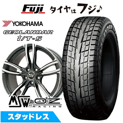 【新品】輸入車用 ベンツGLA（X156） スタッドレスタイヤ ホイール4本セット 215/60R17 ヨコハマ ジオランダー I/T-S G073 MSW by OZ Racing MSW 73(グロスダークグレーポリッシュ) 7.5J 17インチ(送料無料)｜フジ スペシャルセレクション