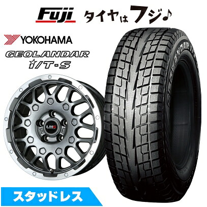 【新品】30系アルファード/ヴェルファイア等 スタッドレスタイヤ ホイール4本セット 215/65R16 ヨコハマ ジオランダー I/T-S G073 レアマイスター LMG MS-9W ガンメタリムポリッシュ 6.5J 16インチ(送料無料)｜フジ スペシャルセレクション