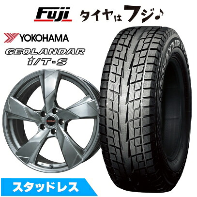 【新品国産車用5穴114.3】 スタッドレスタイヤ ホイール4本セット 215/60R17 ヨコハマ ジオランダー I/T-S G073 プレミックス ヴェランV(クロームハイパーシルバー) 7J 17インチ(送料無料)｜フジ スペシャルセレクション