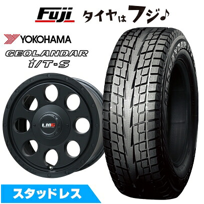 【新品】30系アルファード/ヴェルファイア等 スタッドレスタイヤ ホイール4本セット 215/65R16 ヨコハマ ジオランダー I/T-S G073 レアマイスター LMG CS-8 マットブラック 7J 16インチ(送料無料)｜フジ スペシャルセレクション