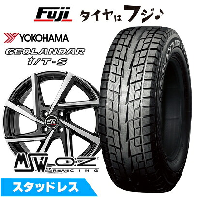 【新品】輸入車用 シトロエンC4 2022- スタッドレスタイヤ ホイール4本セット 215/60R17 ヨコハマ ジオランダー I/T-S G073 MSW by OZ Racing MSW 80(グロスブラックフルポリッシュ) 7J 17インチ(送料無料)|フジ スペシャルセレクション