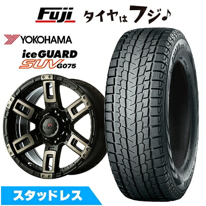 【新品】FJクルーザー スタッドレスタイヤ ホイール4本セット 265/70R17 ヨコハマ アイスガード SUV G075 エムクライム カノン 8J 17インチ(送料無料)｜フジ スペシャルセレクション