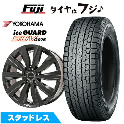 【新品】輸入車用 アウディQ5（FY 8R） スタッドレスタイヤ ホイール4本セット 235/65R17 ヨコハマ アイスガード SUV G075 共豊 ユーロツヴァイ FK-10(マットブラック) 7.5J 17インチ(送料無料)｜フジ スペシャルセレクション