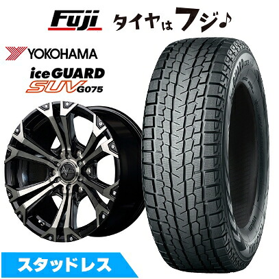 【新品】プラド/ハイラックス スタッドレスタイヤ ホイール4本セット 265/60R18 ヨコハマ アイスガード SUV G075 MID WHEELS NITRO POWER ジャベリン 8J 18インチ(送料無料)｜フジ スペシャルセレクション