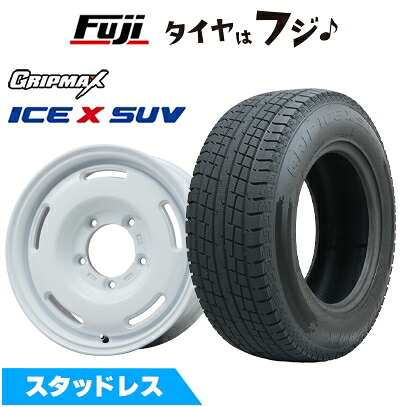 【新品】ジムニー スタッドレスタイヤ ホイール4本セット 175/80R16 グリップマックス アイスX SUV BSW ブラックサイドウォール(限定) プレミックス プディン(ホワイト) 5.5J 16インチ(送料無料)