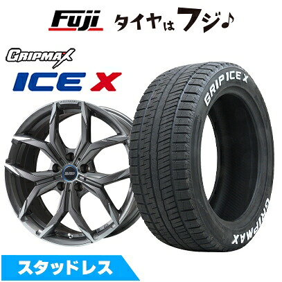 【新品】輸入車用 MINI（F60） スタッドレスタイヤ ホイール4本セット 205/65R16 グリップマックス アイスX RWL ホワイトレター(限定) ケレナーズスポーツ ミュンヘンII(チタンポリッシュ) 6.5J 16インチ(送料無料)
