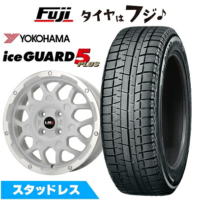 【新品 軽自動車】 スタッドレスタイヤ ホイール4本セット 135/80R12 ヨコハマ アイスガード ファイブIG50プラス レアマイスター LMG MS-9W ホワイトリムポリッシュ 4J 12インチ(送料無料)|フジ スペシャルセレクション