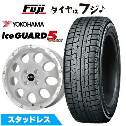 【新品 軽自動車】 スタッドレスタイヤ ホイール4本セット 135/80R12 ヨコハマ アイスガード ファイブIG50プラス レアマイスター LMG CS-9 ホワイトリムポリッシュ 4J 12インチ(送料無料)|フジ スペシャルセレクション