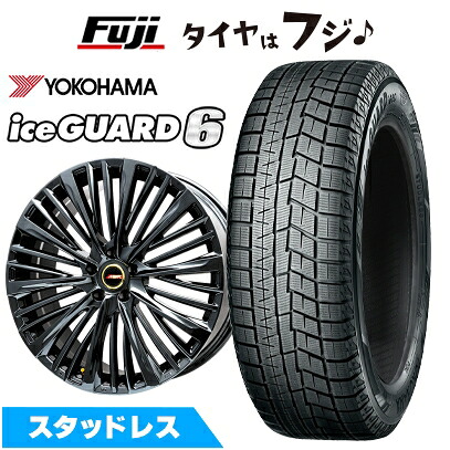 【新品】クラウンセダン スタッドレスタイヤ ホイール4本セット 245/45R20 ヨコハマ アイスガード6 シックスIG60 ZPS プレミックス MER-X BMC(R14ボルト) 8.5J 20インチ(送料無料)