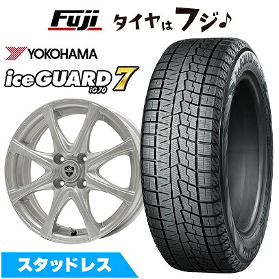 【新品】E13ノート スタッドレスタイヤ ホイール4本セット 185/60R16 ヨコハマ アイスガード7 セブンIG70 エルベ エステローザ FSV シルバー 5.5J 16インチ(送料無料)｜フジ スペシャルセレクション