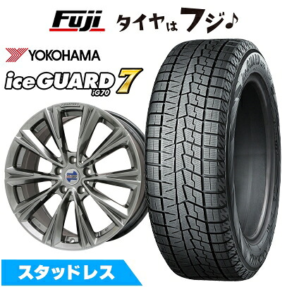【新品】輸入車用 MINI(U25) スタッドレスタイヤ ホイール4本セット 225/60R17 ヨコハマ アイスガード7 セブンIG70 ケレナーズスポーツ X-LINE(クロームハイパーブラック) 7.5J 17インチ(送料無料)