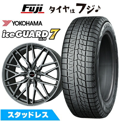 【新品】輸入車用 MINI（U25） スタッドレスタイヤ ホイール4本セット 225/60R17 ヨコハマ アイスガード7 セブンIG70 ビッグウエイ EURO BAHN ニュルブルグMTX(マットチタニウム) 7.5J 17インチ(送料無料)