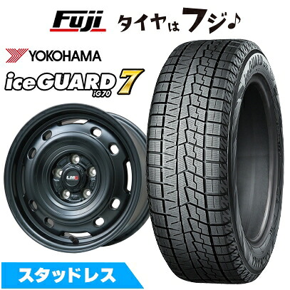 【新品】30系アルファード/ヴェルファイア等 スタッドレスタイヤ ホイール4本セット 215/65R16 ヨコハマ アイスガード7 セブンIG70 レアマイスター LMG OFF-STYLE 2 (マットブラック) 7J 16インチ(送料無料)