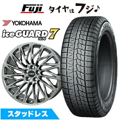 【新品】40系アルファード/ヴェルファイア スタッドレスタイヤ ホイール4本セット 245/45R20 ヨコハマ アイスガード7 セブンIG70 クライメイト 鳳凰(HOUOH) 8.5J 20インチ(送料無料)
