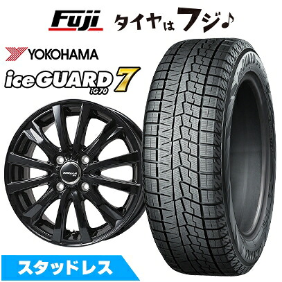 【新品 軽自動車】 スタッドレスタイヤ ホイール4本セット 155/65R13 ヨコハマ アイスガード7 セブンIG70 トピー シビラ NEXT W-5 グロスブラック【限定】 4J 13インチ(送料無料)|フジ スペシャルセレクション