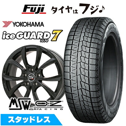 【新品】レクサスNX 2021/11- スタッドレスタイヤ ホイール4本セット 235/60R18 ヨコハマ アイスガード7 セブンIG70 MSW by OZ Racing MSW 27(グロスブラック) 7.5J 18インチ(送料無料)｜フジ スペシャルセレクション 107,700円