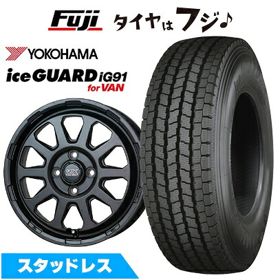 【新品】タウンエーストラック スタッドレスタイヤ ホイール4本セット 175/80R14 99/98N ヨコハマ アイスガード iG91 ホットスタッフ マッドクロス レンジャー 5J 14インチ(送料無料)｜フジ スペシャルセレクション 63,910円
