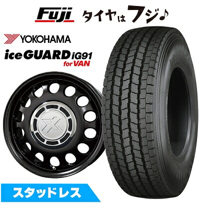 【新品】NV200 バネット スタッドレスタイヤ ホイール4本セット 165/80R14 97/95N ヨコハマ アイスガード iG91 コスミック クロスブラッド スティール 5J 14インチ(送料無料)