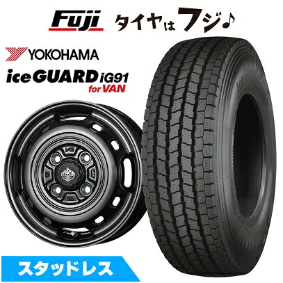 【新品】NV200 バネット スタッドレスタイヤ ホイール4本セット 165/80R14 97/95N ヨコハマ アイスガード iG91 トピー ランドフット XFG 5J 14インチ(送料無料)|フジ スペシャルセレクション