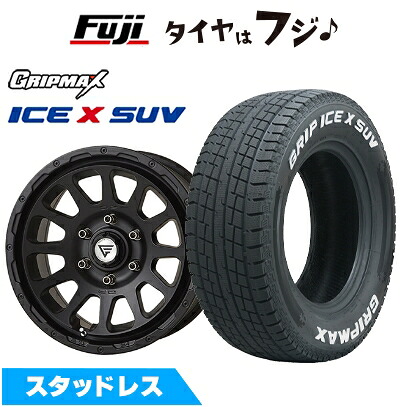 【新品】FJクルーザー スタッドレスタイヤ ホイール4本セット 265/70R17 グリップマックス アイスX SUV RWL ホワイトレター(限定) デルタフォース オーバル 8J 17インチ(送料無料)｜フジ スペシャルセレクション