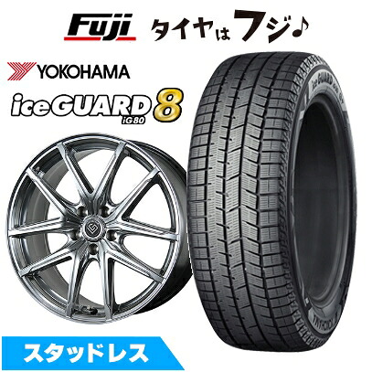 【パンク保証付き】【新品】レクサスRX 2022/11- スタッドレスタイヤ ホイール4本セット 235/50R21 ヨコハマ アイスガード8 エイトIG80 トピー ロンギヌス RE-X トヨタ･レクサス車専用 8J 21インチ(送料無料)