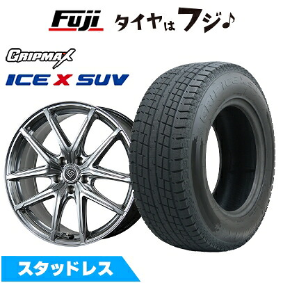 【新品】レクサスRX 2022/11- スタッドレスタイヤ ホイール4本セット 235/60R19 グリップマックス アイスX SUV BSW ブラックサイドウォール(限定2023年製) トピー ロンギヌス RE-X レクサス車専用 8J 19インチ(送料無料)