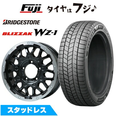 【新品】ジムニー スタッドレスタイヤ ホイール4本セット 175/80R16 ブリヂストン ブリザック WZ-1 レアマイスター LMG MS-9W ブラック/ブラッククリアリム 5.5J 16インチ(送料無料)｜フジ スペシャルセレクション 76,395円