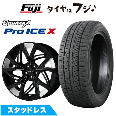 【新品】レクサスRX 2022/11- スタッドレスタイヤ ホイール4本セット 235/50R21 グリップマックス シュアグリップ PRO アイスX BSW(限定) TOMS トムス(トヨタ車専用) TWF07 ダイヤモンドカットブラック【限定】 8.5J 21インチ(送料無料)
