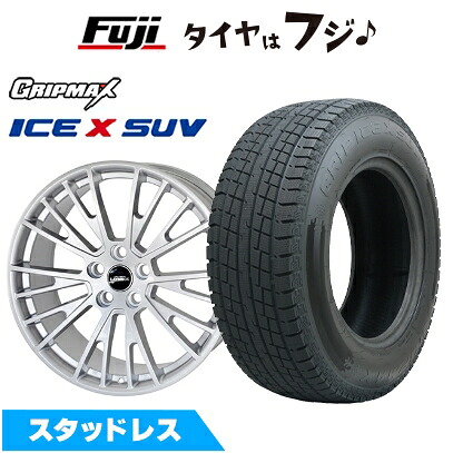 【新品】輸入車用 イヴォーク スタッドレスタイヤ ホイール4本セット 235/60R18 グリップマックス アイスX SUV BSW ブラックサイドウォール(限定) レイブリック イグレット 7.5J 18インチ(送料無料)