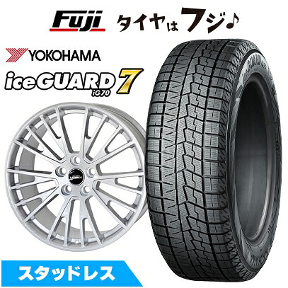 【新品】輸入車用 ジャガー Eペイス スタッドレスタイヤ ホイール4本セット 235/60R18 ヨコハマ アイスガード7 セブンIG70 レイブリック イグレット 7.5J 18インチ(送料無料)